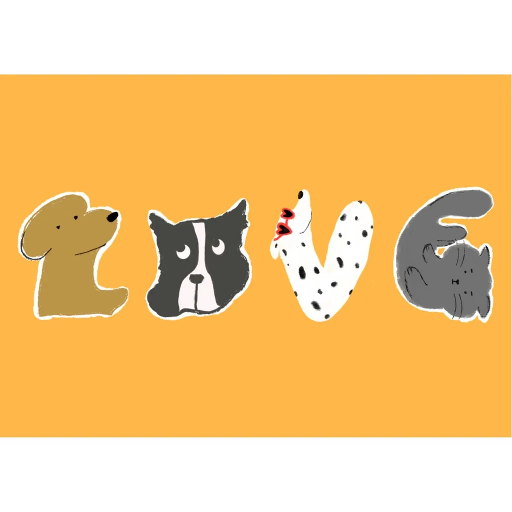 狗LOVE 明信片