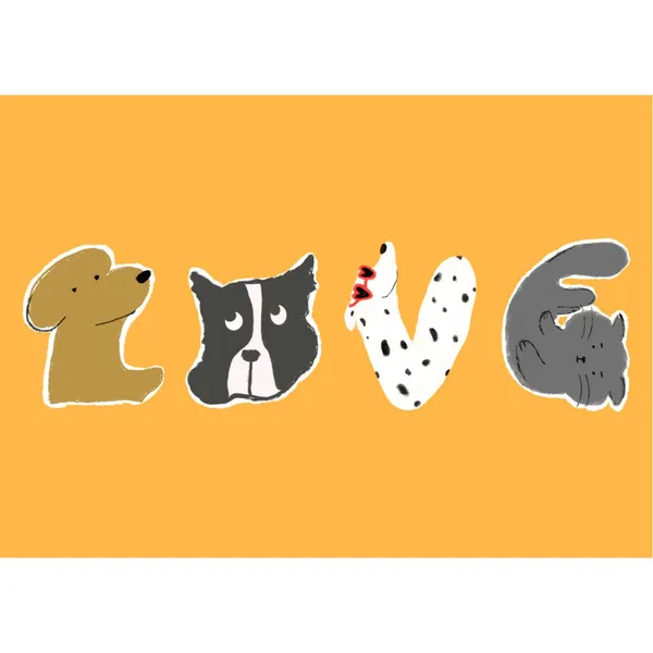 狗LOVE 明信片